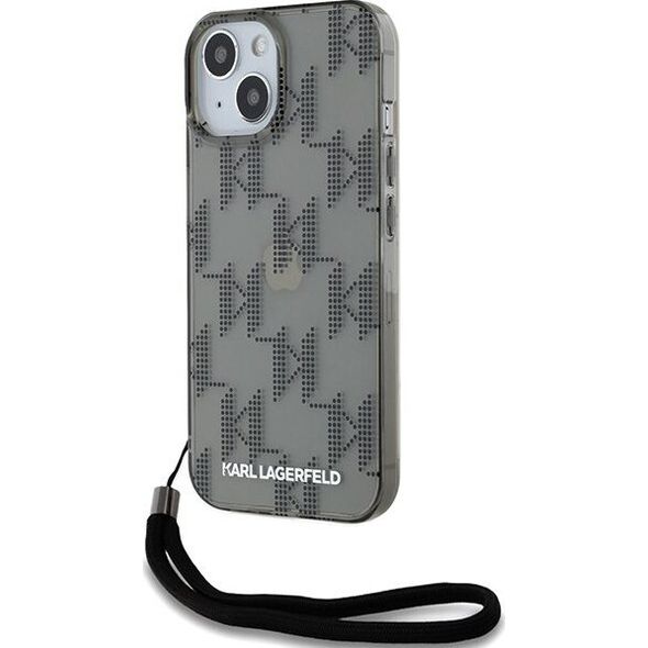 Karl Lagerfeld Etui Karl Lagerfeld KLHCP15SHKDPNSK Apple iPhone 15 / 14 / 13 hardcase IML Mono KL Pattern & Cord czarny/black