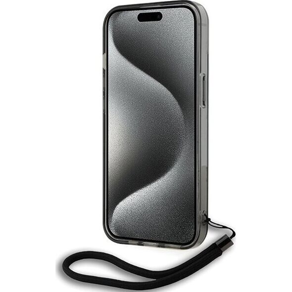 Karl Lagerfeld Etui Karl Lagerfeld KLHCP15SHKDPNSK Apple iPhone 15 / 14 / 13 hardcase IML Mono KL Pattern & Cord czarny/black