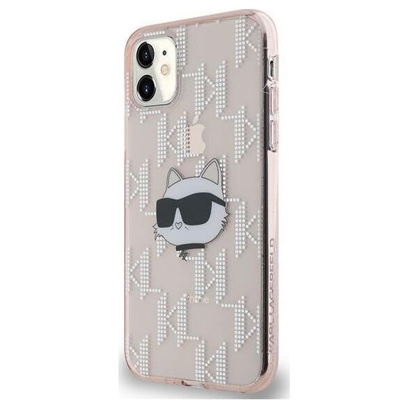 Karl Lagerfeld Karl Lagerfeld KLHCN61HKLPCHP iPhone 11 / Xr 6.1" różowy/pink hardcase IML Choupette Head & Monogram