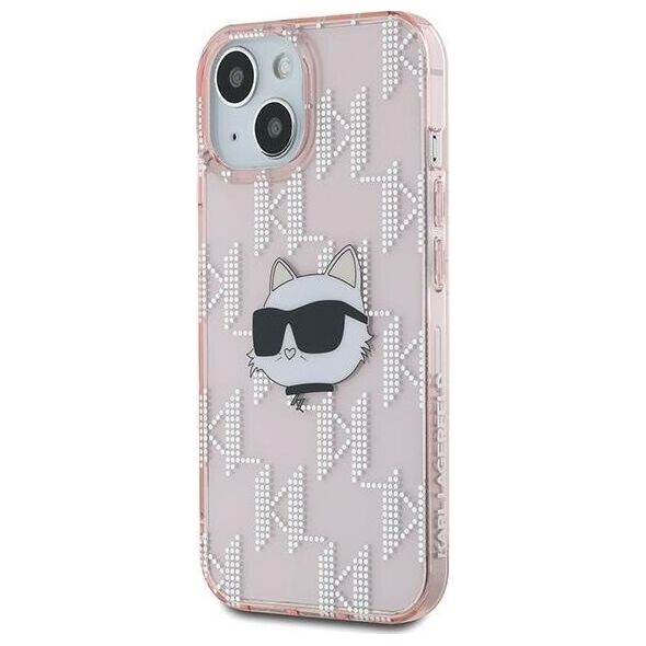 Karl Lagerfeld Karl Lagerfeld KLHCP13MHKLPCHP iPhone 13 6.1" różowy/pink hardcase IML Choupette Head & Monogram