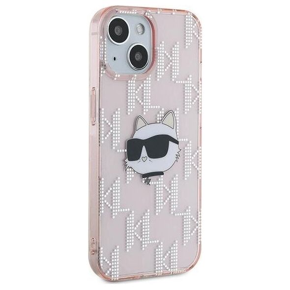 Karl Lagerfeld Karl Lagerfeld KLHCP13MHKLPCHP iPhone 13 6.1" różowy/pink hardcase IML Choupette Head & Monogram