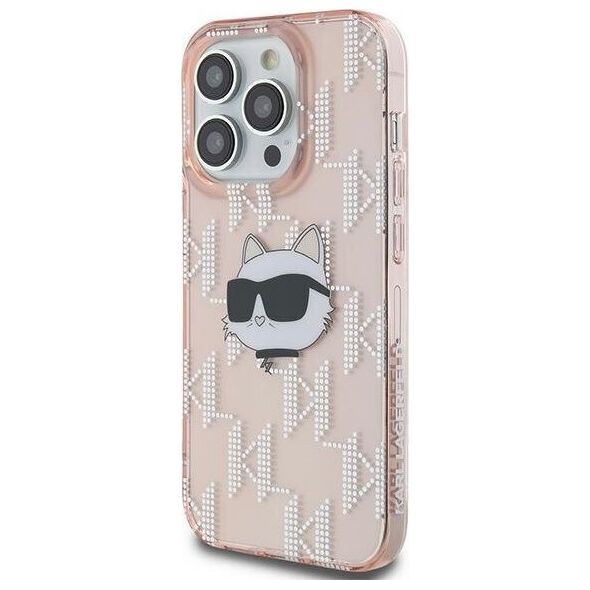 Karl Lagerfeld Karl Lagerfeld KLHCP14LHKLPCHP iPhone 14 Pro 6.1" różowy/pink hardcase IML Choupette Head & Monogram