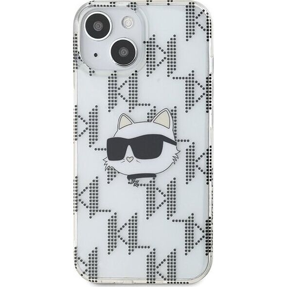 Karl Lagerfeld Karl Lagerfeld KLHCP15SHKLPCHT iPhone 15 / 14 / 13 6.1" transparent hardcase IML Choupette Head & Monogram
