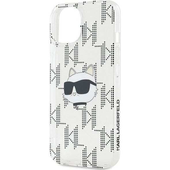 Karl Lagerfeld Karl Lagerfeld KLHCP15SHKLPCHT iPhone 15 / 14 / 13 6.1" transparent hardcase IML Choupette Head & Monogram