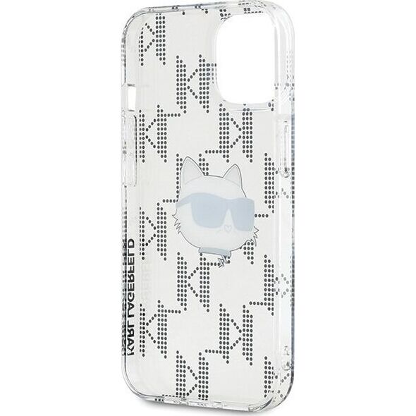 Karl Lagerfeld Karl Lagerfeld KLHCP15SHKLPCHT iPhone 15 / 14 / 13 6.1" transparent hardcase IML Choupette Head & Monogram