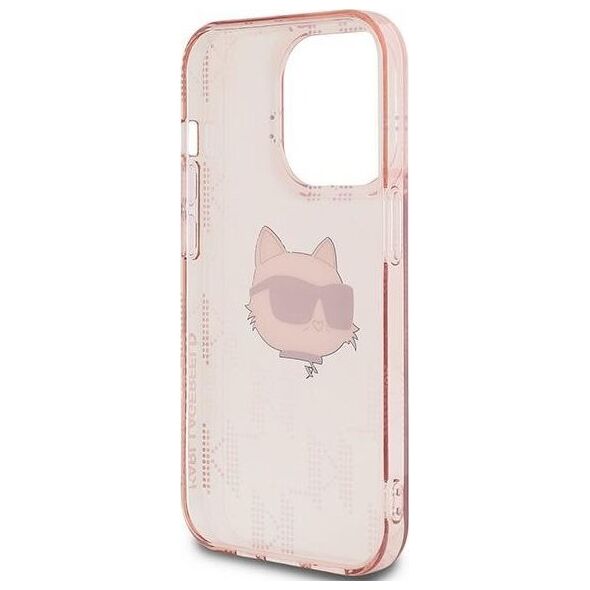 Karl Lagerfeld Karl Lagerfeld KLHCP14XHKLPCHP iPhone 14 Pro Max 6.7" różowy/pink hardcase IML Choupette Head & Monogram