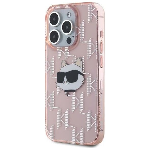 Karl Lagerfeld Karl Lagerfeld KLHCP15LHKLPCHP iPhone 15 Pro 6.1" różowy/pink hardcase IML Choupette Head & Monogram