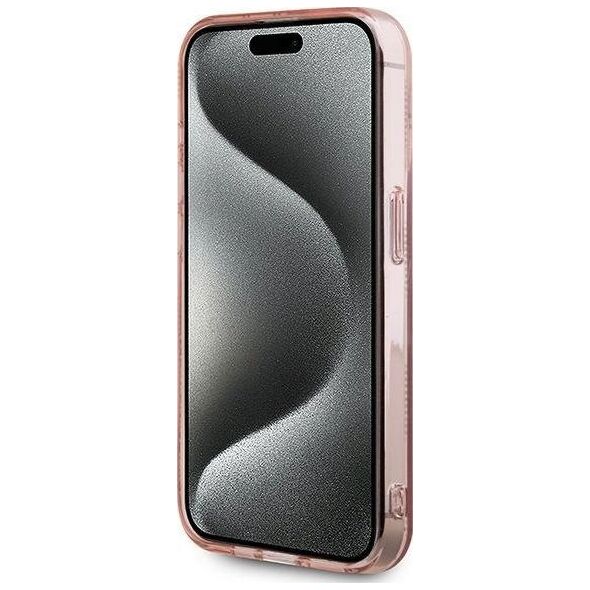 Karl Lagerfeld Karl Lagerfeld KLHCP15LHKLPCHP iPhone 15 Pro 6.1" różowy/pink hardcase IML Choupette Head & Monogram