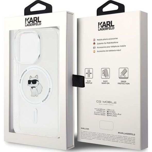 Karl Lagerfeld Karl Lagerfeld KLHMP13XHFCCNOT iPhone 13 Pro Max 6.7" transparent hardcase IML Choupette MagSafe