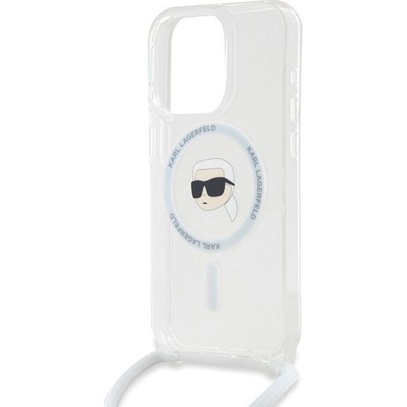 Karl Lagerfeld Karl Lagerfeld KLHMP15XHCKHNT iPhone 15 Pro Max 6.7" hardcase transparent Crossbody IML Karl Head Magsafe