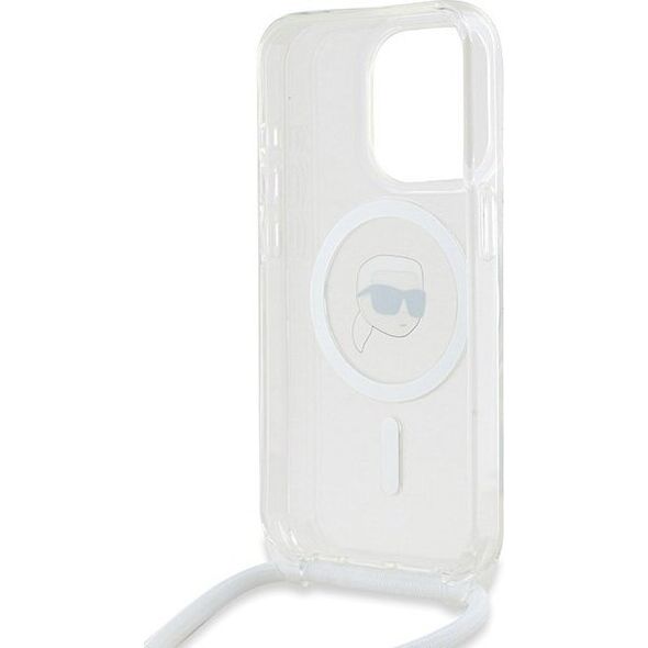 Karl Lagerfeld Karl Lagerfeld KLHMP15XHCKHNT iPhone 15 Pro Max 6.7" hardcase transparent Crossbody IML Karl Head Magsafe