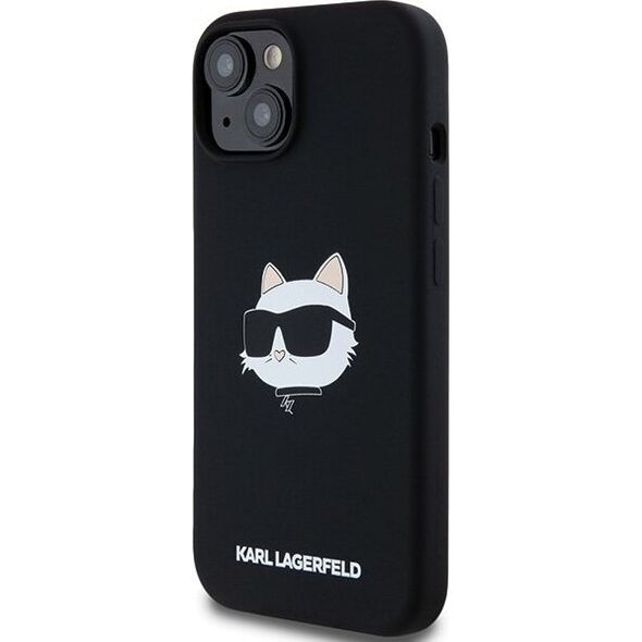 Karl Lagerfeld Karl Lagerfeld KLHMP15MSCHPPLK iPhone 15 Plus / 14 Plus 6.7" czarny/black hardcase Silicone Choupette Head MagSafe