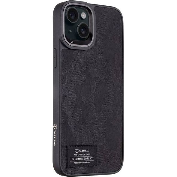Tactical Tactical Camo Troop Cover for Apple iPhone 15 Plus Black standard