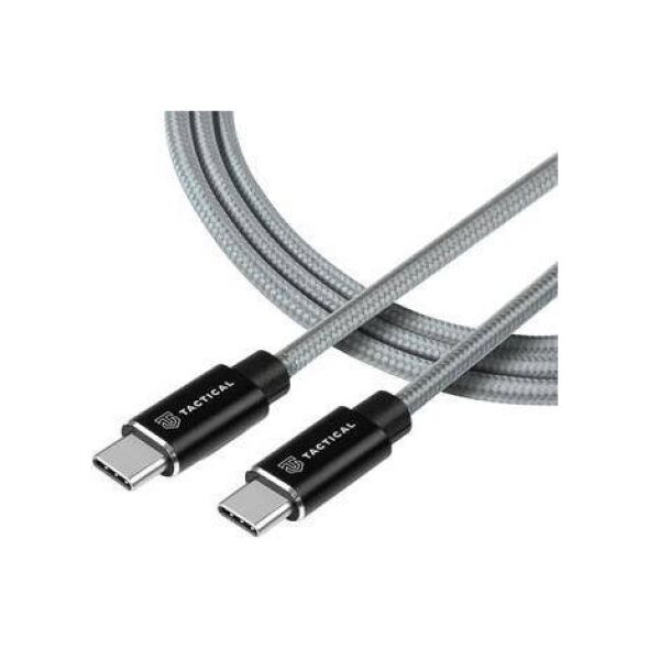 Kabel USB Tactical USB-C - USB-C 2 m Szary