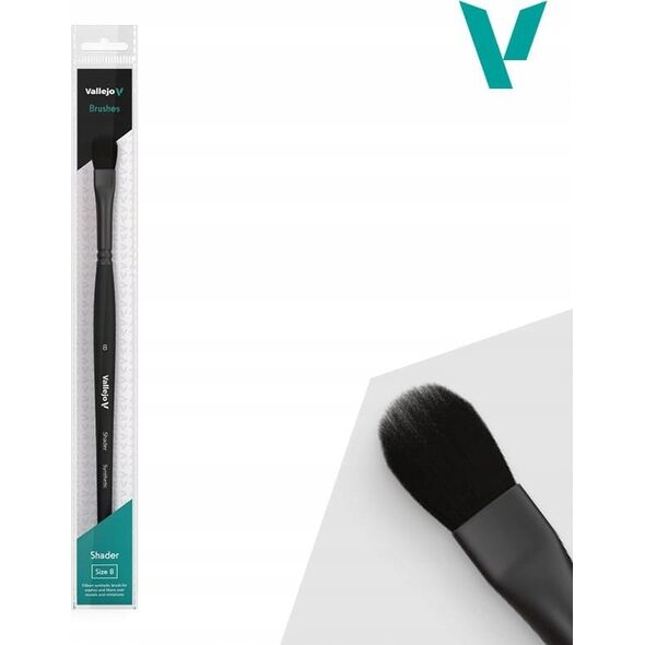 Vallejo Vallejo: B06008 - Shader - Flat Brush - Synthetic 8