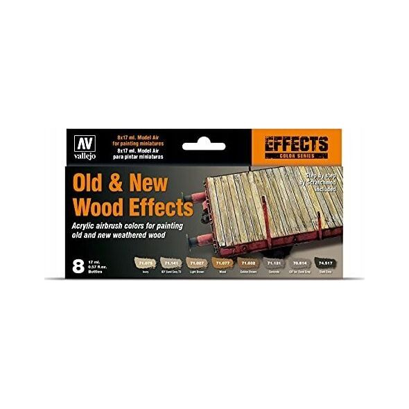 Vallejo Vallejo: Model Air - Old & New Wood Effects 8x 17 mm