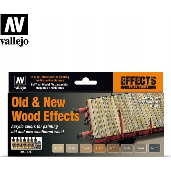 Vallejo Vallejo: Model Air - Old & New Wood Effects 8x 17 mm