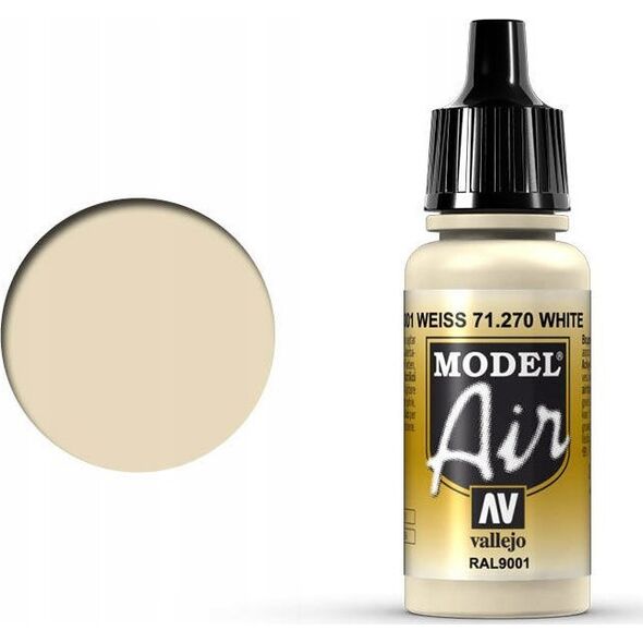 Vallejo Vallejo: 71.270 - Model Air - White RAL9001 (17 ml)