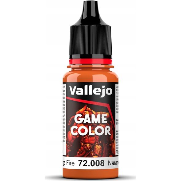 Vallejo Vallejo: 72.008 - Game Color - Orange Fire (18 ml)