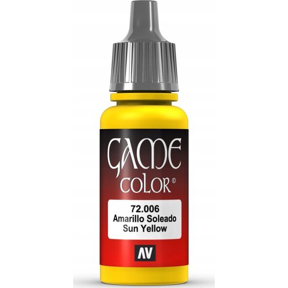 Vallejo Vallejo: 72.006 - Game Color - Sun Yellow (18 ml)