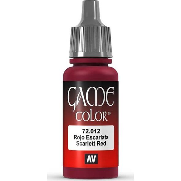 Vallejo Vallejo: 72.012 - Game Color - Scarlet Red (18 ml)