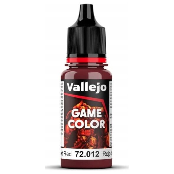 Vallejo Vallejo: 72.012 - Game Color - Scarlet Red (18 ml)