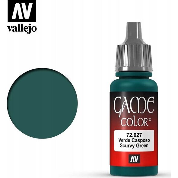 Vallejo Vallejo: 72.027 - Game Color - Scurvy Green (18 ml)
