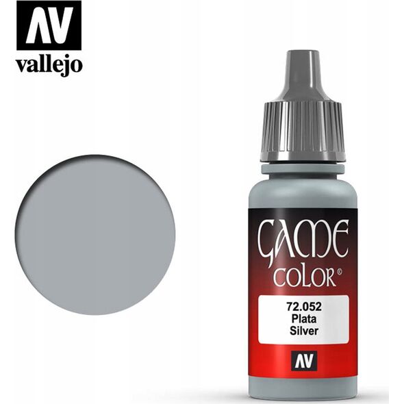 Vallejo Vallejo: 72.052 - Game Color - Metallic - Silver (18 ml)