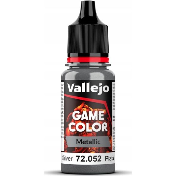 Vallejo Vallejo: 72.052 - Game Color - Metallic - Silver (18 ml)