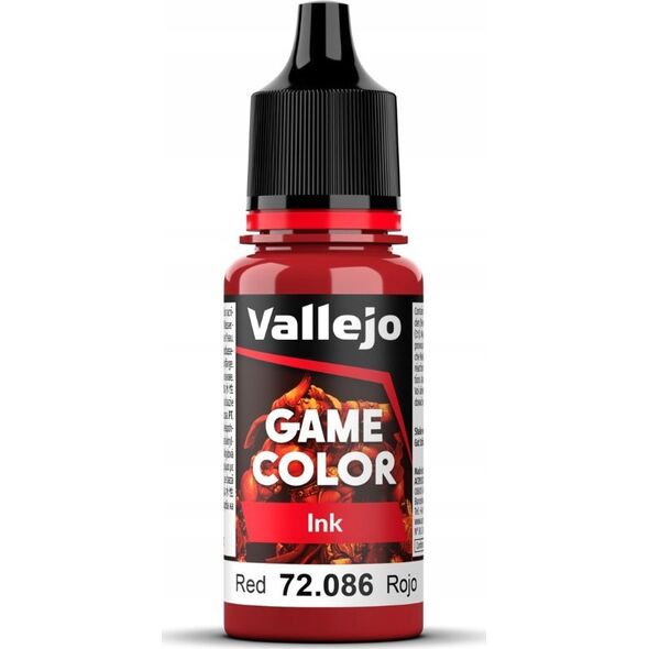 Vallejo Vallejo: 72.086 - Game Color - Ink - Red (18 ml)