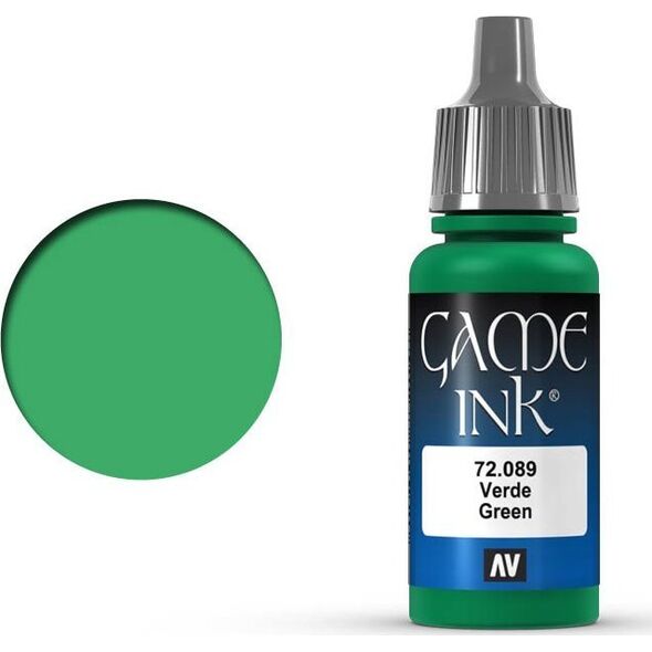 Vallejo Vallejo: 72.089 - Game Color - Ink - Green (18 ml)