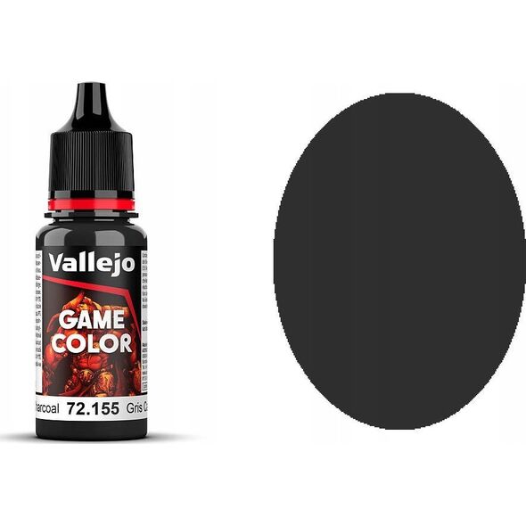 Vallejo Vallejo: 72.155 - Game Color - Charcoal (18 ml)