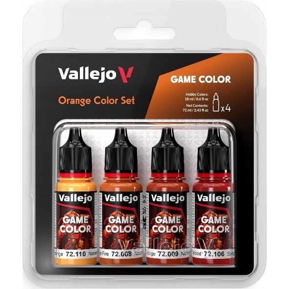 Vallejo Vallejo: 72.381 - Game Color - Orange Color Set 4 x (18 ml)