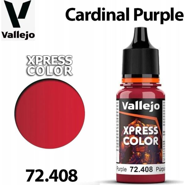 Vallejo Vallejo: 72.408 - Xpress Color - Cardinal Purple (18 ml)