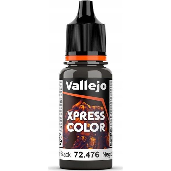 Vallejo Vallejo: 72.476 - Xpress Color - Greasy Black (18 ml)