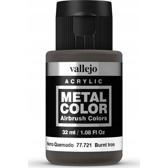 Vallejo Vallejo: 77.721 - Metal Color - Burnt Iron (32 ml)