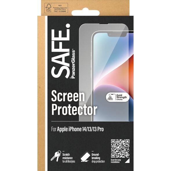 PanzerGlass SAFE. by PanzerGlass iPhone 13/13 Pro, 14 UWF
