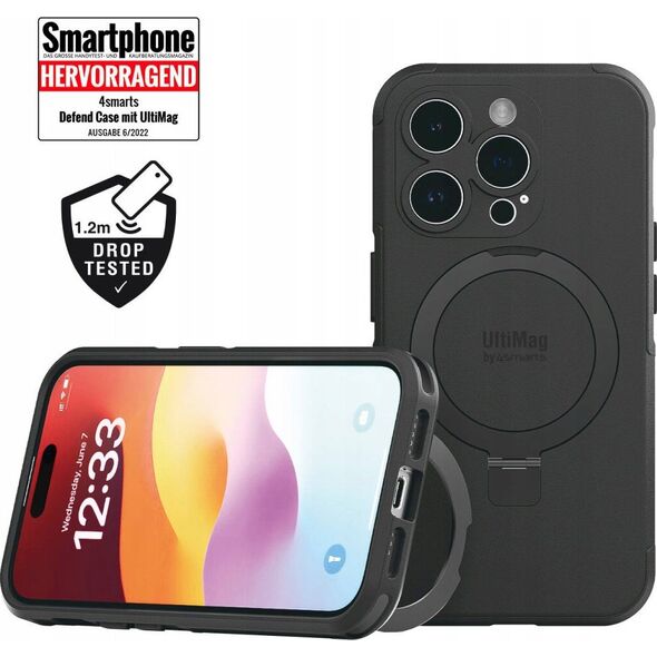 4smarts 4Smarts Defend Case Magic Stand für Apple iPhone 15 Pro
