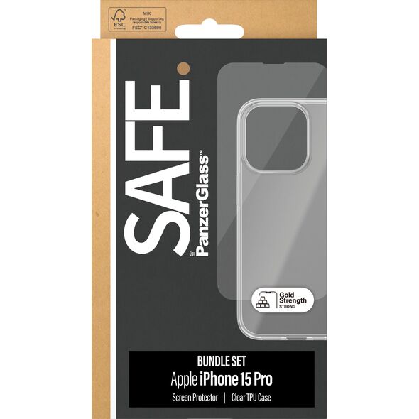PanzerGlass SAFE. by PanzerGlass 2-in-1-Pack iPhone 15 Pro