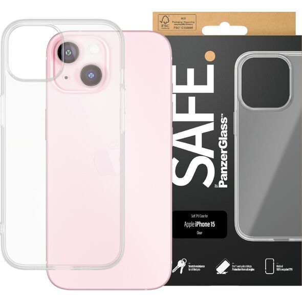 PanzerGlass SAFE. by PanzerGlass TPU Case iPhone 15