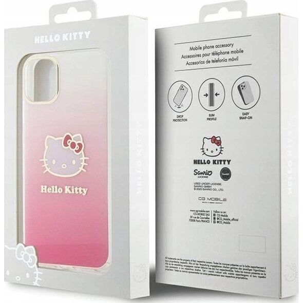 Sourcing Hello Kitty HKHCN61HDGKEP iPhone 11 / Xr 6.1" pink/pink hardcase IML Gradient Electrop Kitty Head