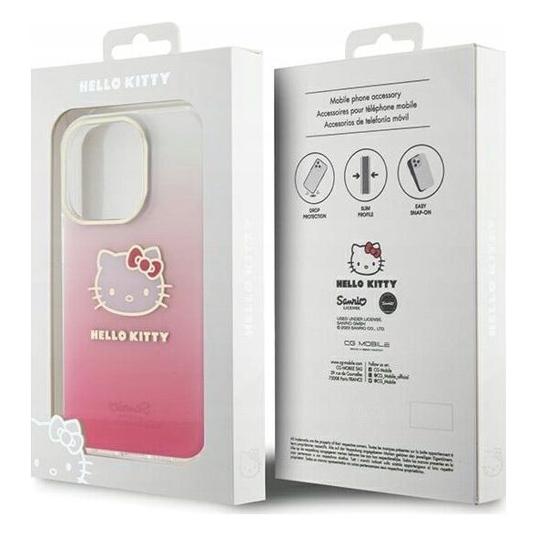 Sourcing Hello Kitty HKHCP15XHDGKEP iPhone 15 Pro Max 6.7" pink/pink hardcase IML Gradient Electrop Kitty Head