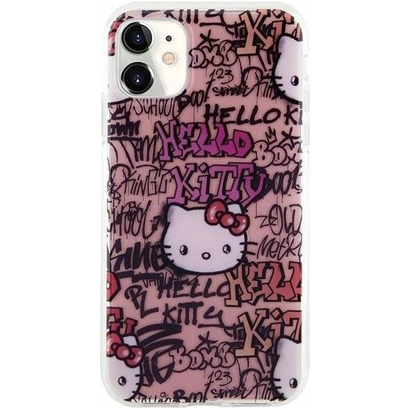 Sourcing Hello Kitty HKHCN61HDGPTP iPhone 11 / Xr 6.1" pink/pink hardcase IML Tags Graffiti