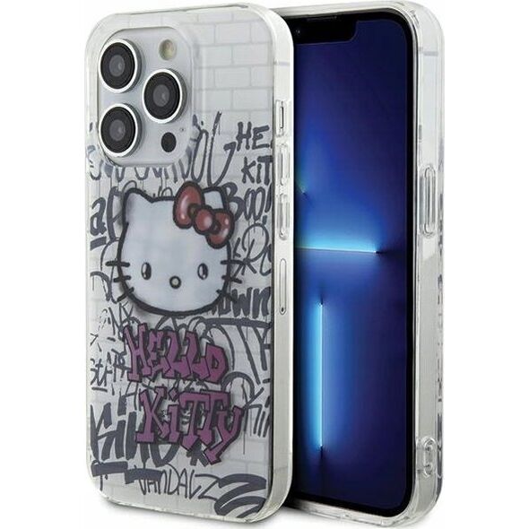 Sourcing Hello Kitty HKHCP15XHDGPHT iPhone 15 Pro Max 6.7" white/white hardcase IML Kitty On Bricks Graffiti