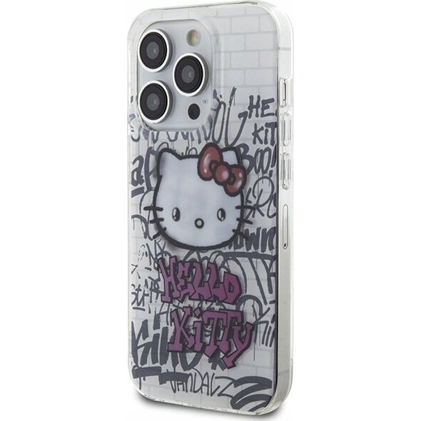 Sourcing Hello Kitty HKHCP15XHDGPHT iPhone 15 Pro Max 6.7" white/white hardcase IML Kitty On Bricks Graffiti