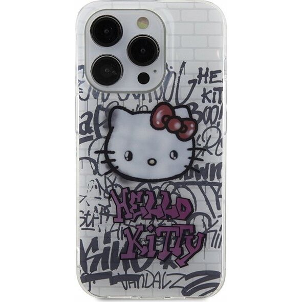 Sourcing Hello Kitty HKHCP15XHDGPHT iPhone 15 Pro Max 6.7" white/white hardcase IML Kitty On Bricks Graffiti