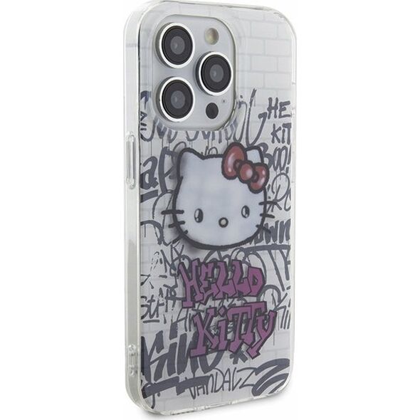 Sourcing Hello Kitty HKHCP15LHDGPHT iPhone 15 Pro 6.1" white/white hardcase IML Kitty On Bricks Graffiti