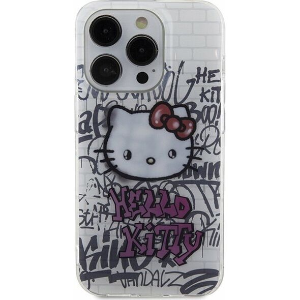 Sourcing Hello Kitty HKHCP15LHDGPHT iPhone 15 Pro 6.1" white/white hardcase IML Kitty On Bricks Graffiti