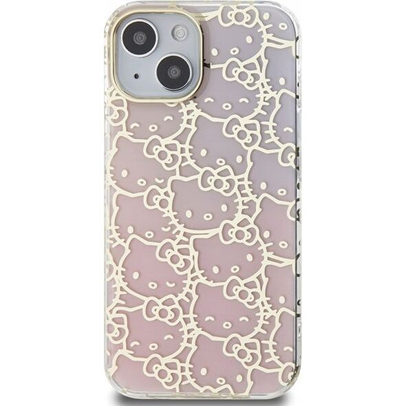 Sourcing Hello Kitty HKHCP15SHCHPEP iPhone 15 / 14 / 13 6.1" pink/pink hardcase IML Gradient Electrop Crowded Kitty Head
