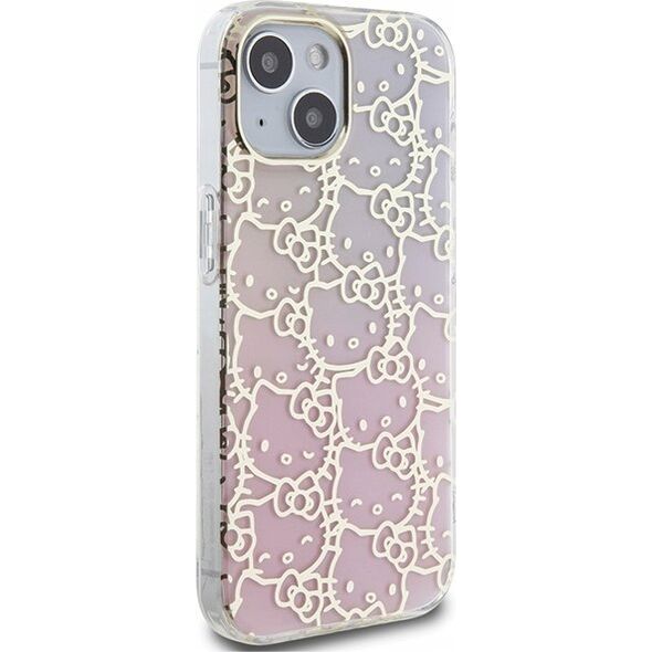 Sourcing Hello Kitty HKHCP15SHCHPEP iPhone 15 / 14 / 13 6.1" pink/pink hardcase IML Gradient Electrop Crowded Kitty Head